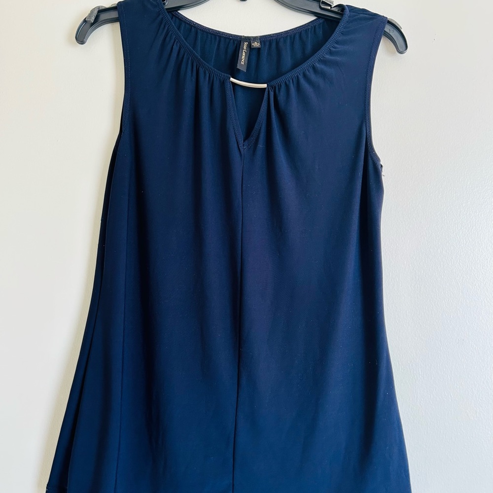 Susan Lawrence Navy Blue Blouse